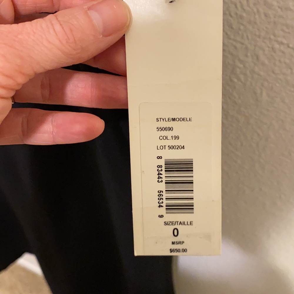 NWT Badgley Mischka wool shift dress size 0 - Picture 4 of 9